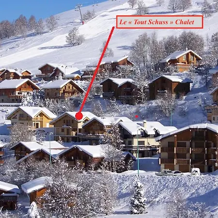 Le Schuss Chalet, Prive, Piste De A 100m Alpstuga