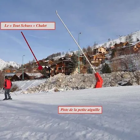 Le Schuss Chalet, Prive, Piste De A 100m Alpstuga *