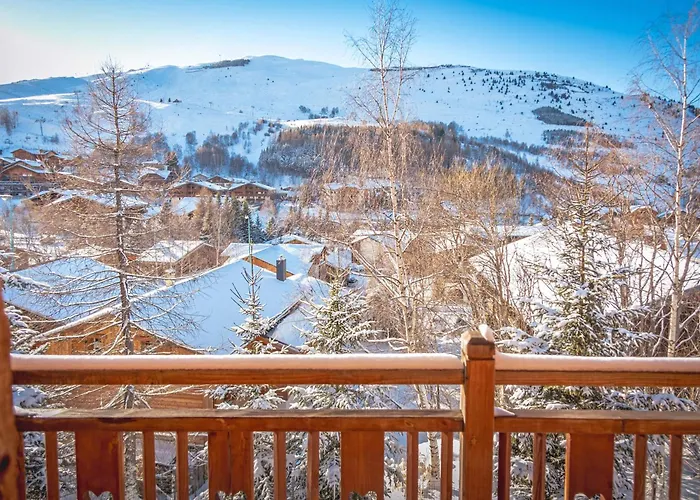 Dağ evi Le Schuss Chalet, Prive, Piste De A 100m