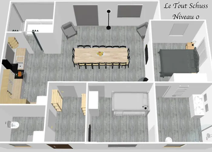 Dağ evi Le Schuss Chalet, Prive, Piste De A 100m *